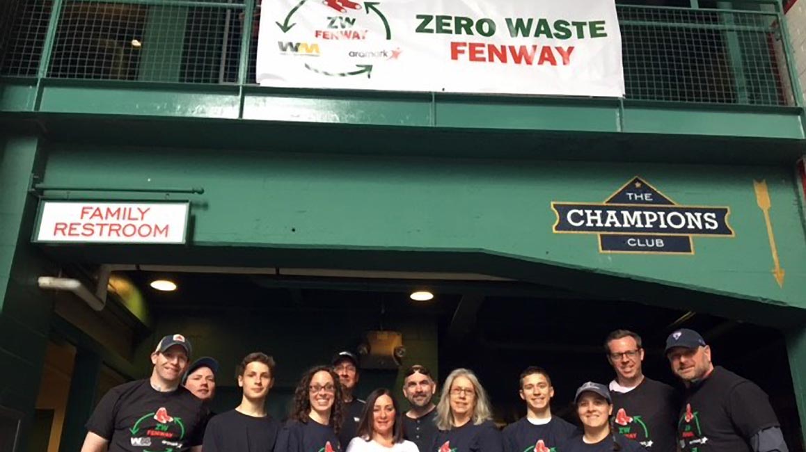 Red Sox and Fans Go Green for Earth Day