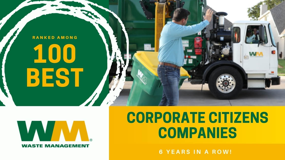 WM Named to 100 Best Corporate Citizens of 2020 Company